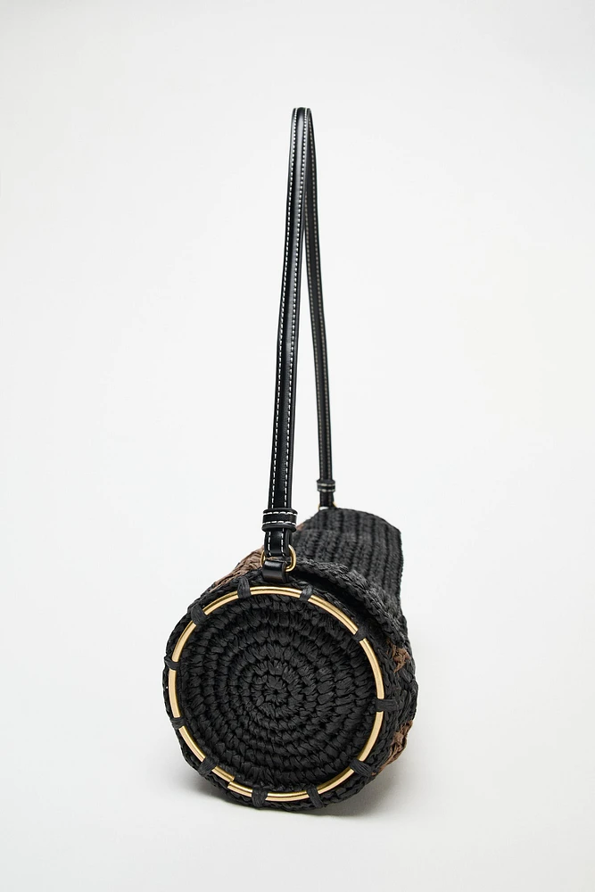 SAC PORTÉ ÉPAULE AVEC DESSUS TRESSÉ