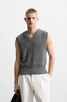 RELAXED FIT KNIT VEST