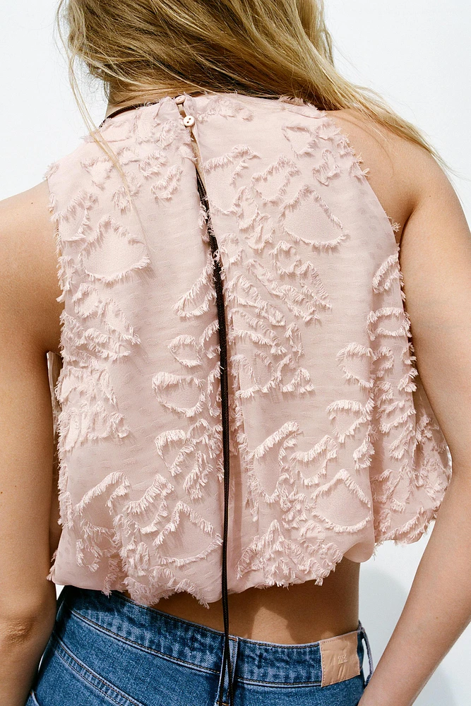 BALLOON TEXTURED TOP