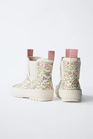FLORAL RAIN BOOTS