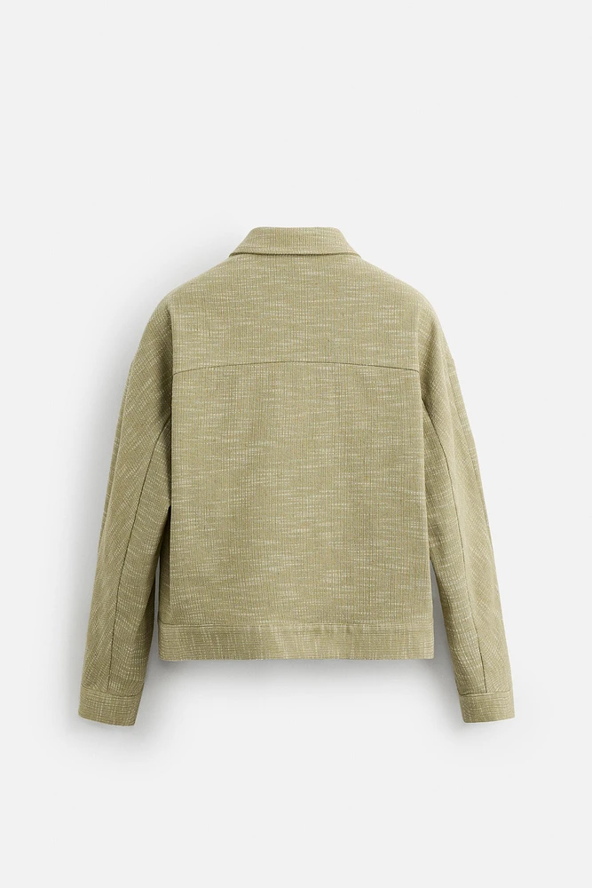 SURCHEMISE STRUCTURÉE AVEC ZIP