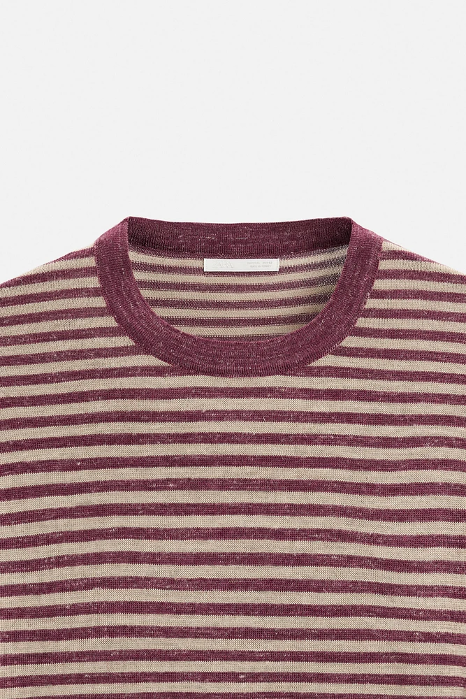 PULL EN JACQUARD À RAYURES