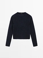 Knit alpaca blend sweater