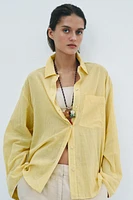 CHEMISE FROISSÉE À RAYURES ZW COLLECTION