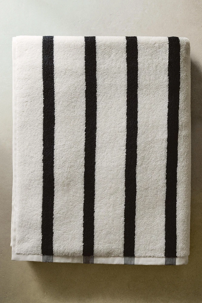 STRIPED COTTON BEACH TOWEL