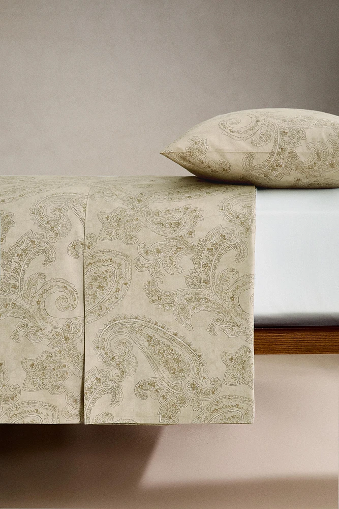 DRAP PLAT IMPRIMÉ PAISLEY