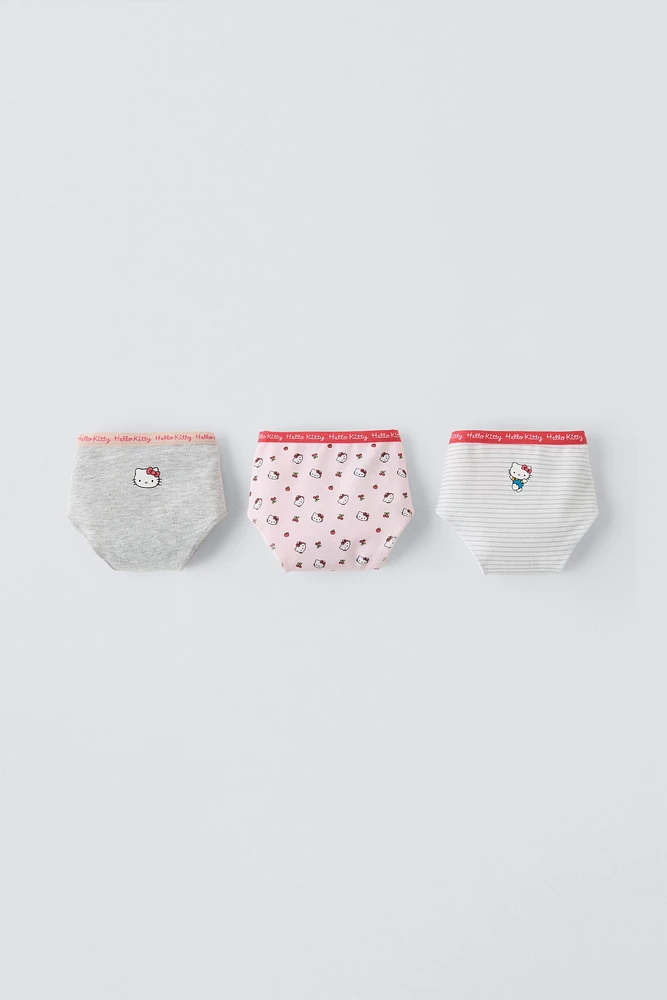 AGES 6-14 / THREE-PACK OF HELLO KITTY© UNDERWEAR