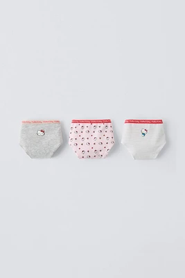 AGES 6-14 / THREE-PACK OF HELLO KITTY© UNDERWEAR