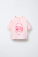 GINGHAM APPLIQUÉ T-SHIRT