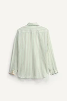 CHEMISE RAYÉE COTON/SOIE ÉDITION LIMITÉE