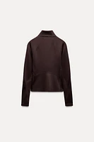 HEAT-SEALED ZIPPER JACKET ZW COLLECTION