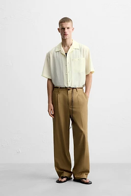 CHEMISE EN JACQUARD FROISSÉ