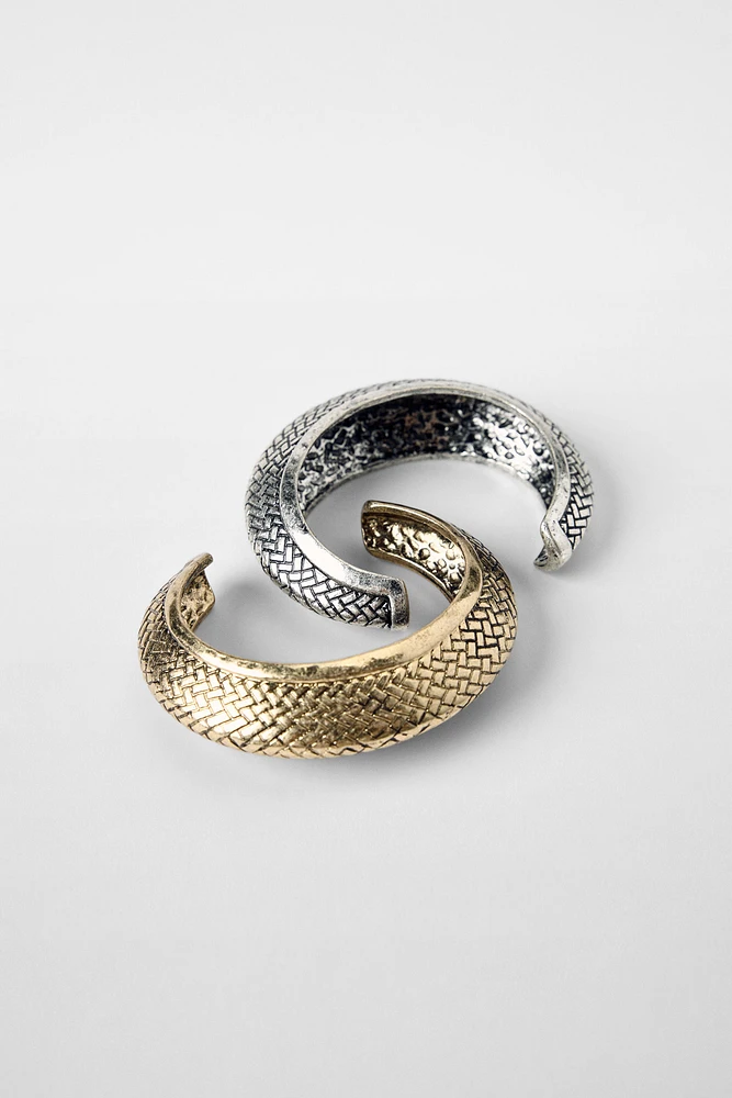 2-PACK OF TEXTURED CUFF BRACELETS KATE MOSS X ZARA