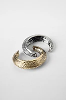 2-PACK OF TEXTURED CUFF BRACELETS KATE MOSS X ZARA