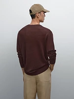 Pull léger en maille 100 % lin