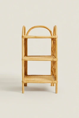 RATTAN BEDSIDE TABLE