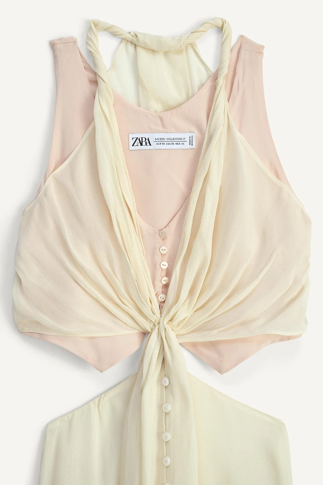 LIMITED EDITION CONTRASTING DRESS