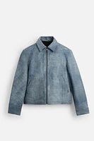 WASHED LEATHER JACKET