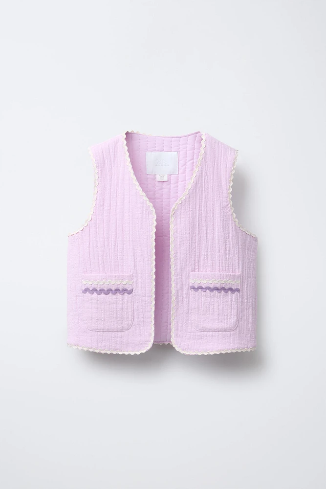 GILET TEXTURÉ ONDULINE