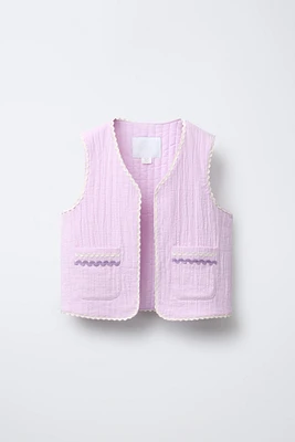 GILET TEXTURÉ ONDULINE