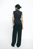 STRUCTURED BELTED VEST