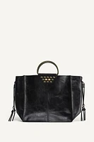 LEATHER STUDDED CITY BAG LIMITED EDITION