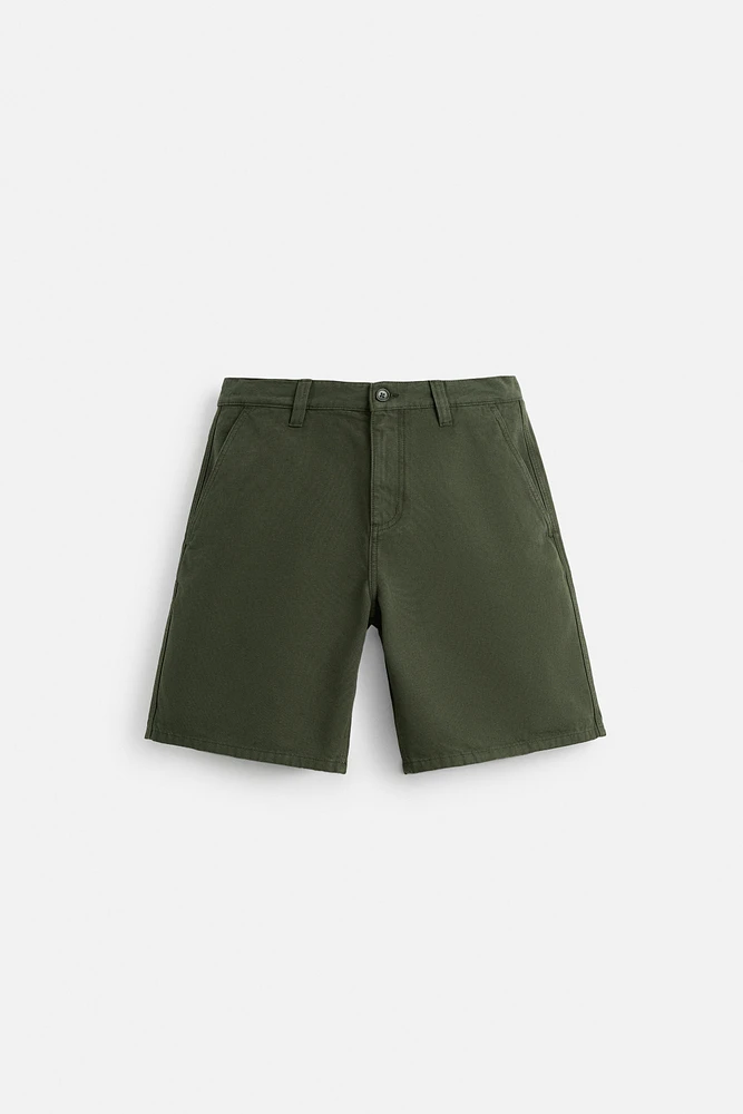 WASHED TEXTURED SHORTS