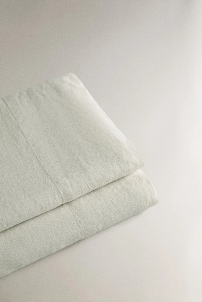 WASHED LINEN FLAT SHEET (160 GSM)