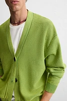 REVERSE EFFECT WASHED CARDIGAN