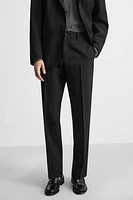 100% WOOL SUIT PANTS