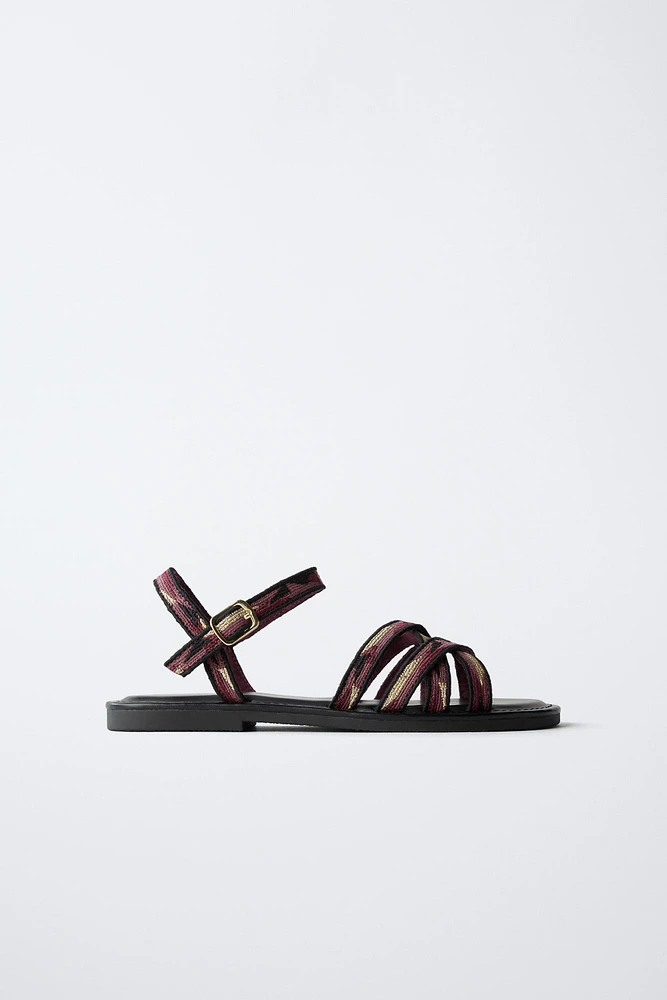 PRINTED SANDALS