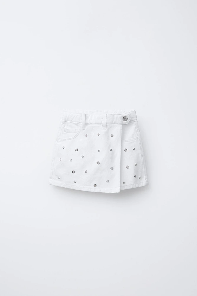 EYELET SKORT SHORTS