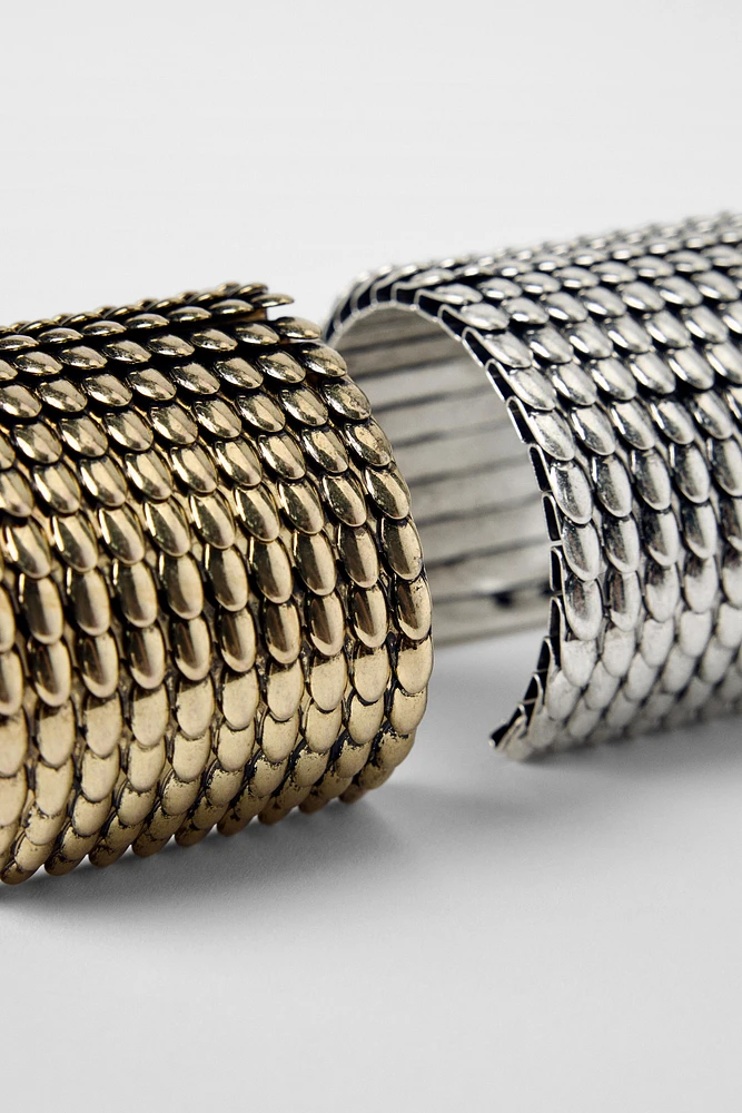 2-PACK OF TEXTURED BRACELETS KATE MOSS X ZARA