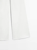Flared high-waist jeans