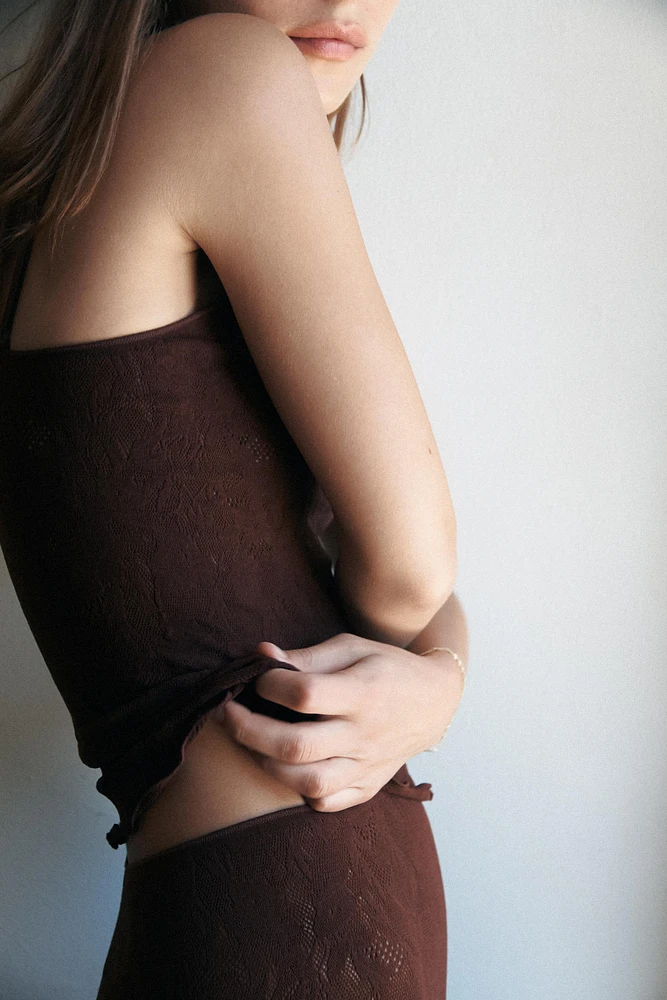 TOP À BRETELLES SANS COUTURE