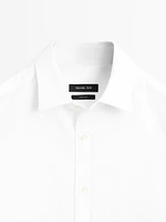 100% cotton regular fit textured shirt