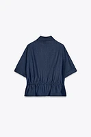 DRAWSTRING SAFARI SHIRT