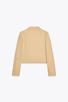 SHOULDER PAD CROPPED JACKET