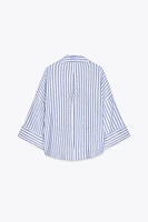 WIDE SLEEVE LINEN SHIRT
