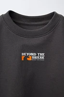 T-SHIRT AND BERMUDA SHORTS SET WITH TEXT PRINT
