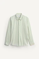 CHEMISE RAYÉE COTON/SOIE ÉDITION LIMITÉE