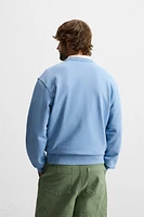 WASHED CREW NECK SWEATSHIRT