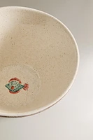 STONEWARE FISH BOWL