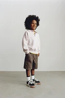COMFY TWILL COTTON LINEN SHORTS