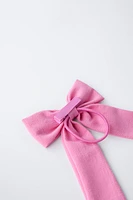 BOW BARRETTE HAIR TIE