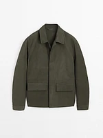 100% cotton maltinto finish jacket