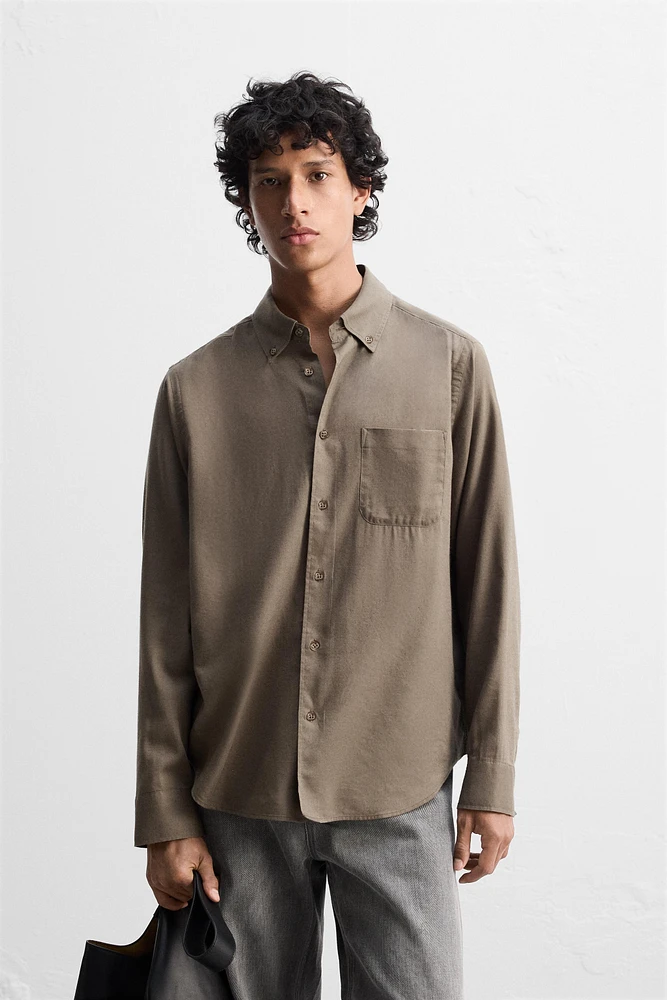 CHEMISE EN COTON ET LYOCELL