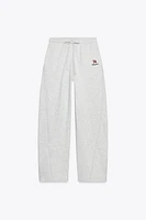 TEXT DETAIL PLUSH PANTS