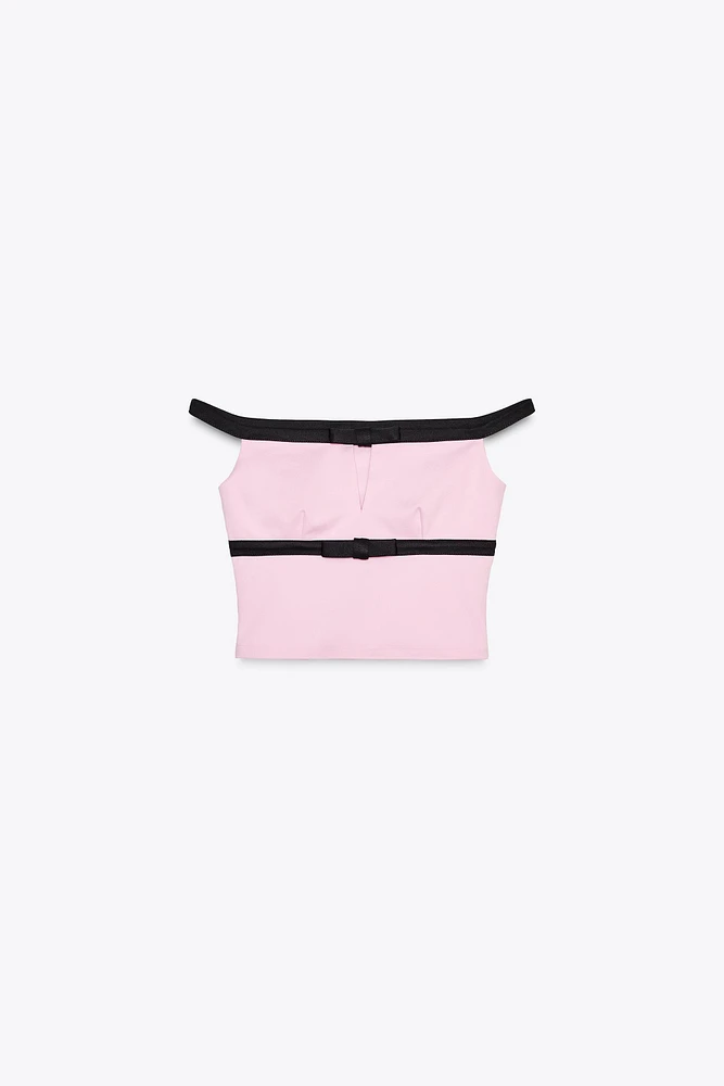 TIE FRONT CROP TOP