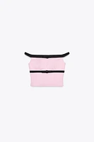TIE FRONT CROP TOP